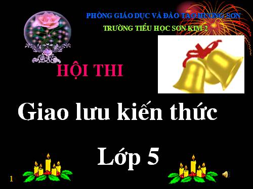 Giao lưu kiến thức lớp 5 kì I