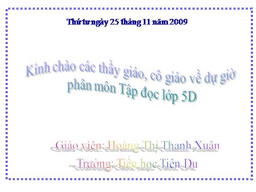 Tuần 13. Người gác rừng tí hon