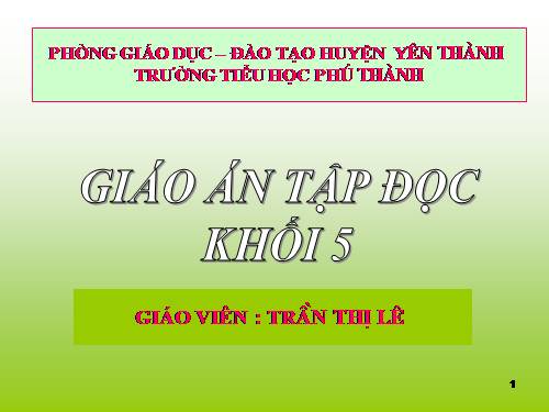 Tuần 12. Mùa thảo quả