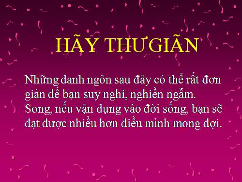 Học từ những câu danh ngôn