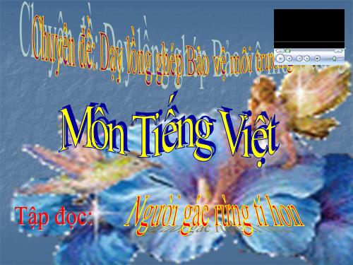 Tuần 13. Người gác rừng tí hon