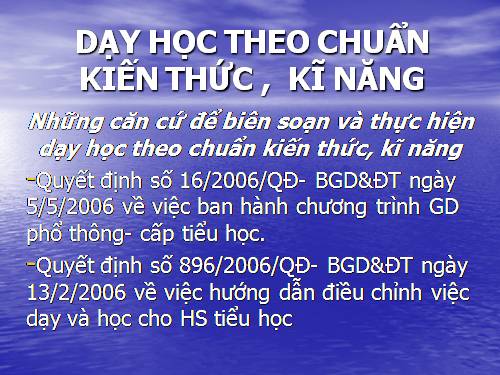 DH theo chuẩn KTKN T Việt