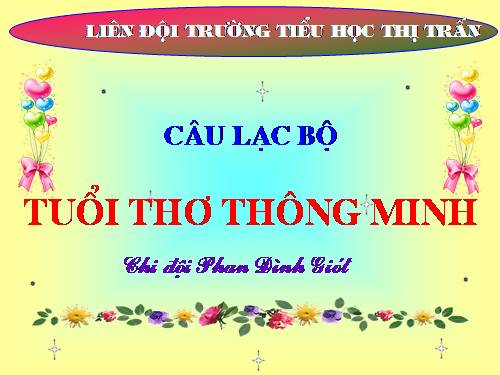 CLB Tuổi thơ thông minh