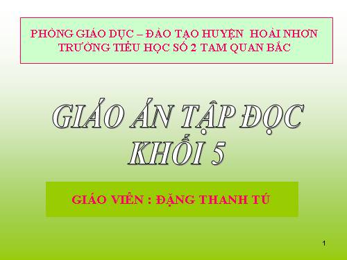 Tuần 12. Mùa thảo quả