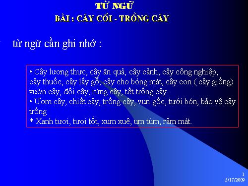 twf ngwx chỉ cây cối