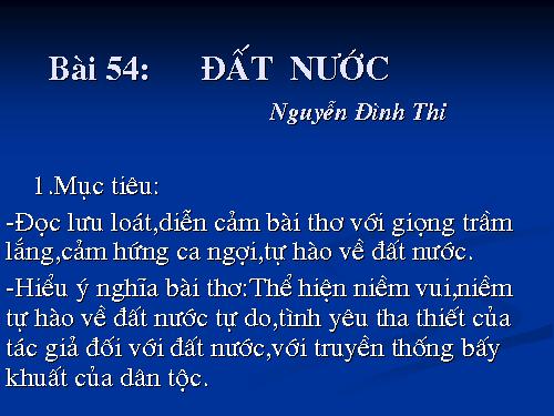 Tuần 27. Đất nước