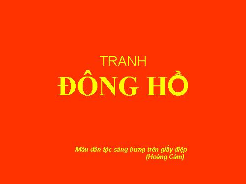 Tranh Đông Hồ