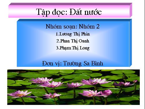 Tuần 27. Đất nước