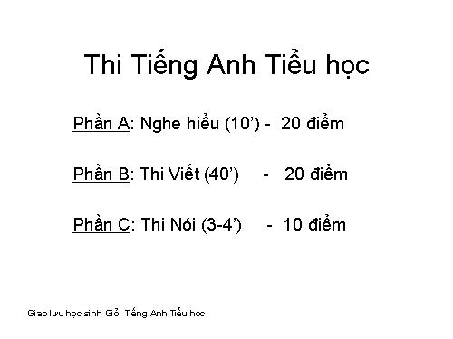 Mẫu đề thi Olympic - Tiểu học