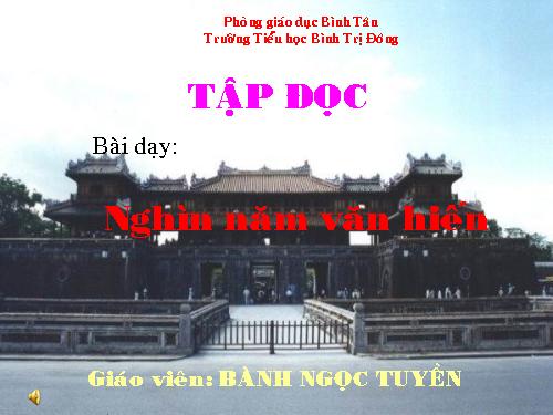 Tuần 2. Nghìn năm văn hiến