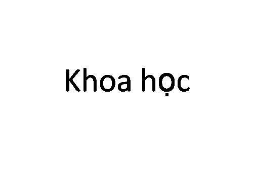 Khoa học thiên nhiên