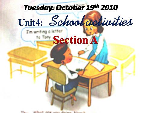 Unit 4. School activities