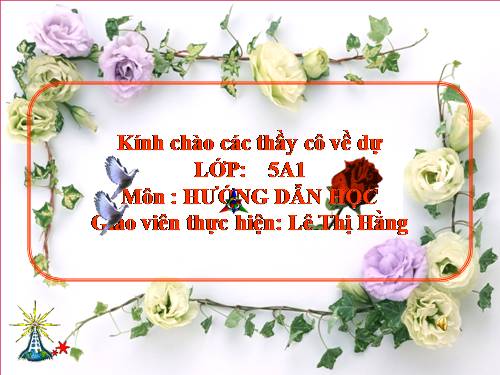 Hướng dẫn học lớp 5