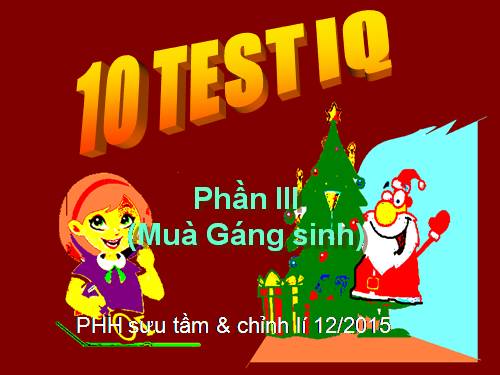 10 Test IQ Mùa Giáng sinh (phần III)