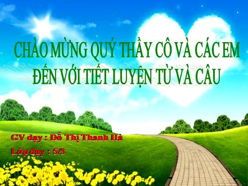 Luyện từ và câu lớp 5 - Đại từ