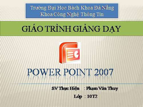 bài giảng Powepoint 2007