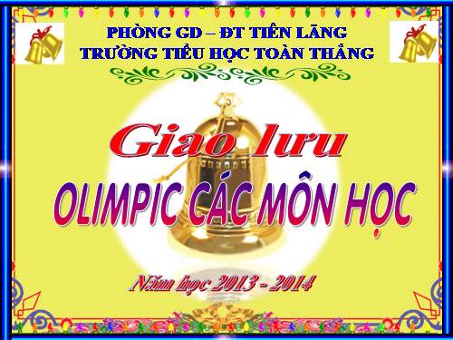 Olimpic cac mon hoc