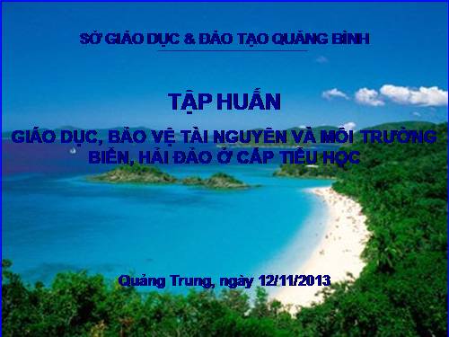 Tap huan bao ve moi truong Truong TH Quang Trung