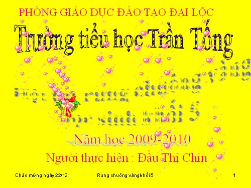 Rung chuông vàng lớp 5