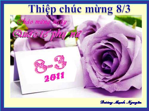 Thiếp chúc mừng ngày 8-3