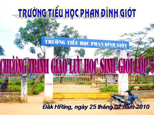 Giao luu học sinh gioi lơp 5