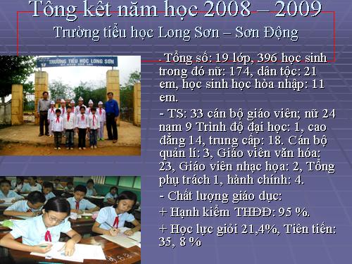 Tổng kết năm học 2008 - 2009