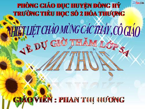 chủ đề 9 - lop 5. mĩ thuật