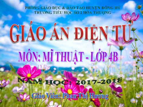 chủ đề 9 - lop 4. mĩ thuật