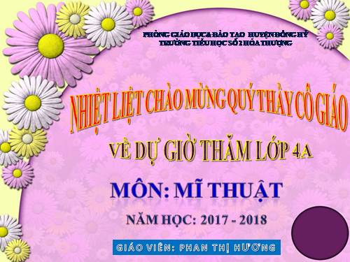 chủ đề 4 - lop 4. mĩ thuật