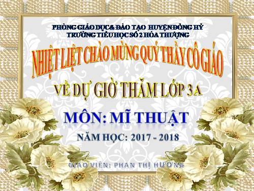 chủ đề 2 - lop 3. mĩ thuật