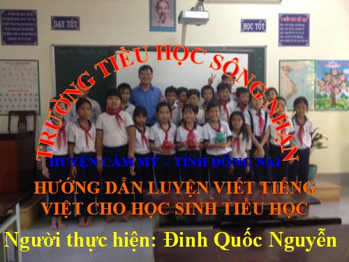 HƯỚNG DẪN LUYỆN VIẾT TIẾNG VIỆT CHO HỌC SINH TIỂU HỌC