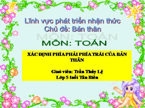 BÀI GIẢNG LĨNH VỰC PHÁT TRIỂN NHẬN THỨC