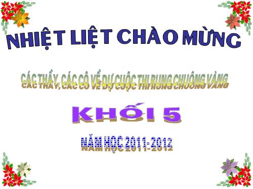 rung chuông vàng lớp 5