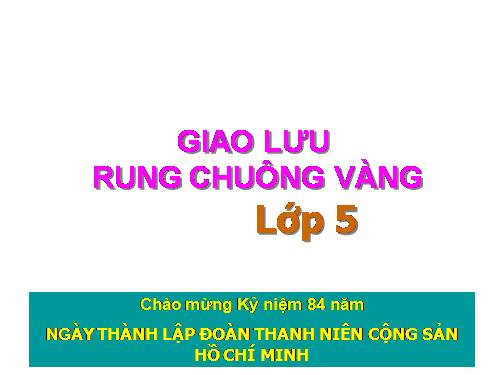 Rung chuong vang lop 5 20142015