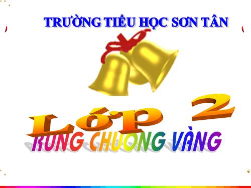 trò chơi: Rung chuông vàng lớp 2