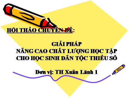 Phương pháp dạy học học sinh DTTS