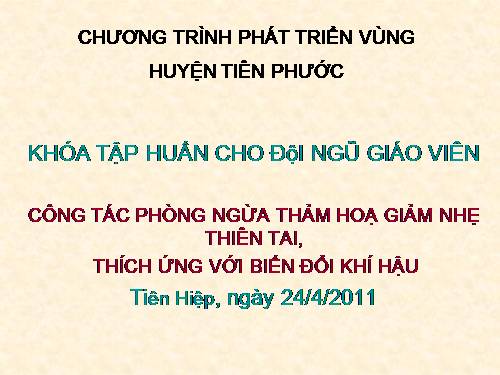 biện pháp phòng tránh thiên tai