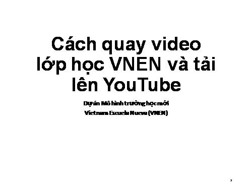 cach quay video va tai len YouTube
