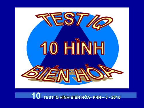 10 test IQ Hình