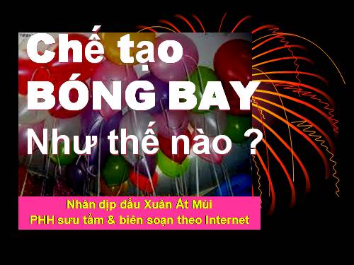 Chế tạo bóng bay