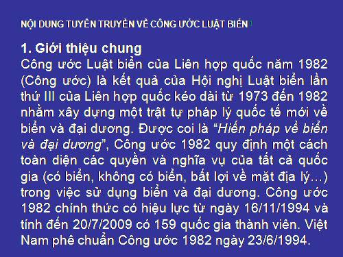 Công ước quốc tế về Luật biển 1982