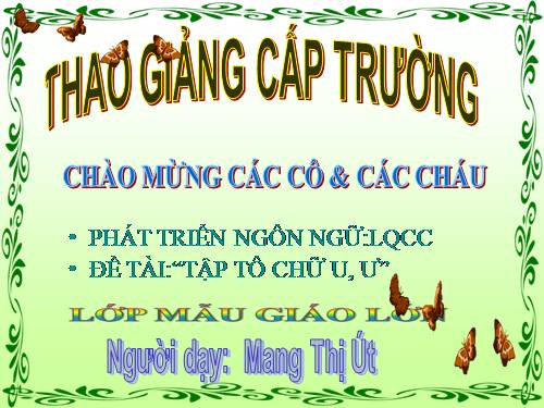 Giáo án PHÁT TRIỂN NGÔN NGỮ LQCC