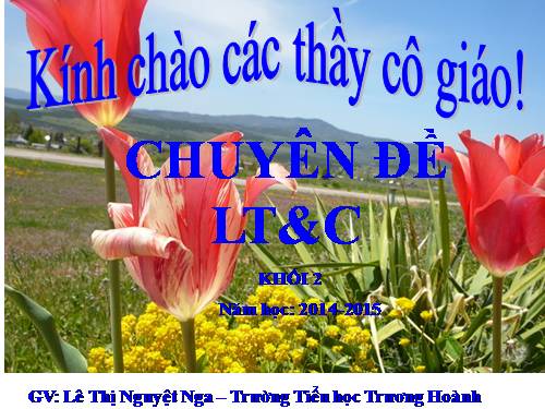 Chuyên đề LTVC khối 2- NGA-2014-2015