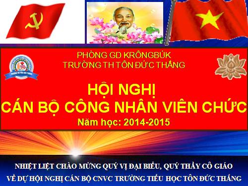 HỘI NGHỊ CBCNV TRƯỜNG