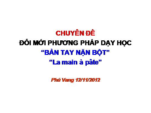 LUU Y VE BAN TAY NAN BOT