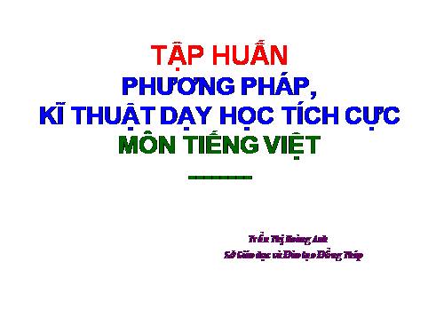 PHUONG PHAP KI LUAT TICH CUC