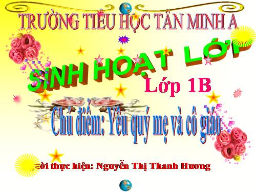 Sinh hoạt lớp