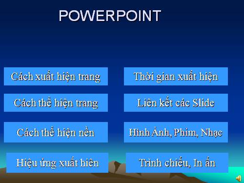 Một số vấn đề cơ bản trong PowerPoint