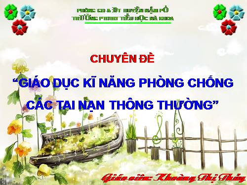 Chuyên đề HĐNGLL