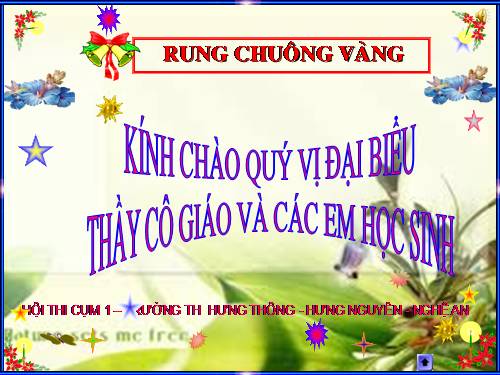 Thi rung chuông vàng ATGT cụm 1(13-14)